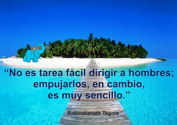 Una Enseñanza de Rabindranath Tagore en la Frase del Día del Elefante Azul de Avilés